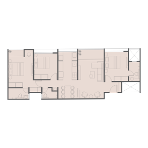 Newton Homes Royale Thergaon-Chinchwad 3 BHK Floor Plan Image